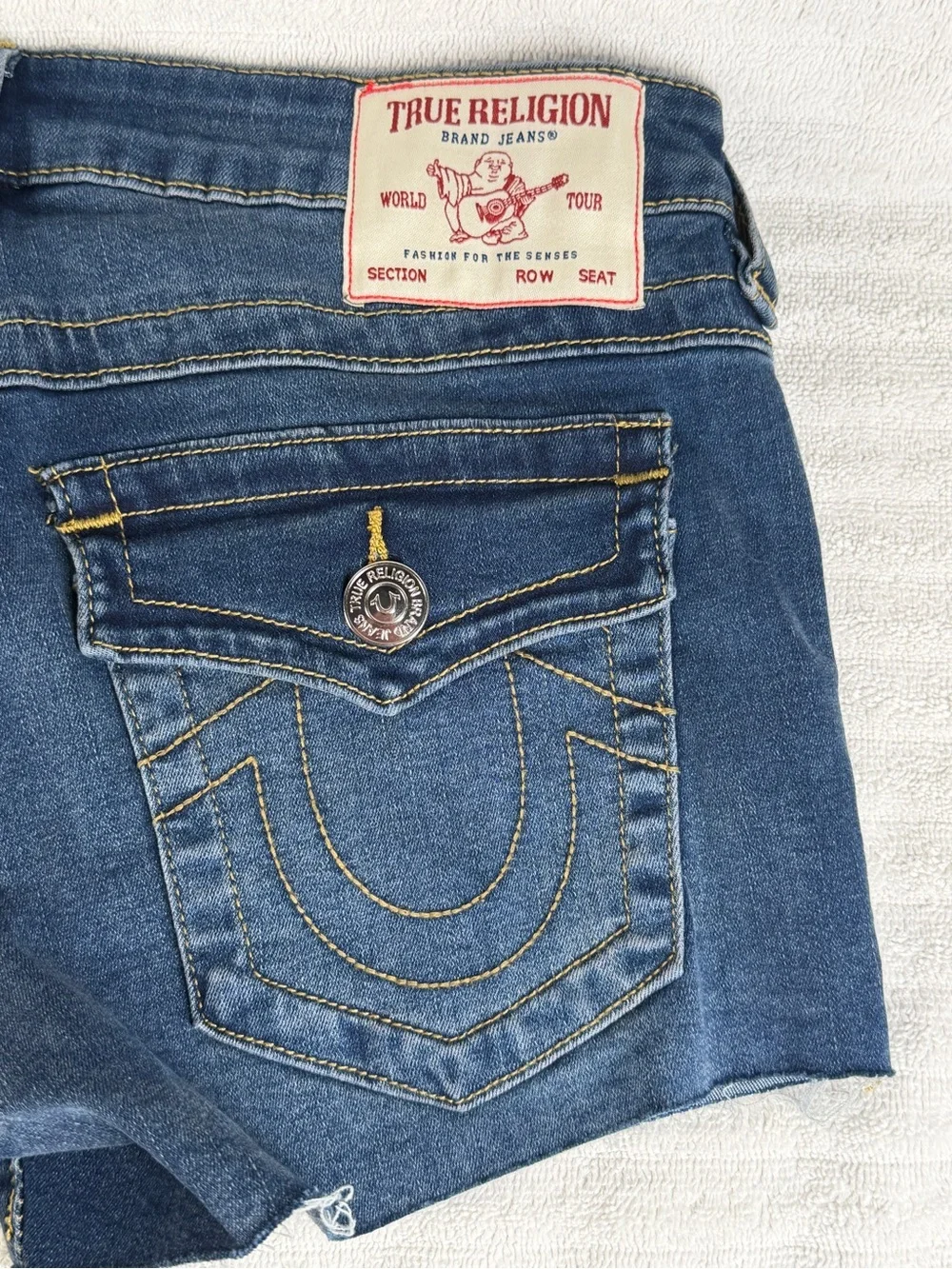 true religion joey cut off shorts w27 woman’s